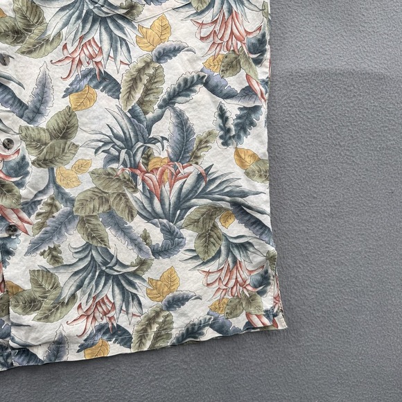 Tori Richard Shirt Mens XL Multicolor Floral Hawaiian Short Sleeve Button Up - Picture 7 of 8